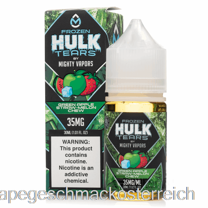 Gefrorener Grüner Apfel, Strohmelone Zum Kauen – Hulk-Tränen-Salze – 30 Ml, 50 Mg Vape-Geschmack